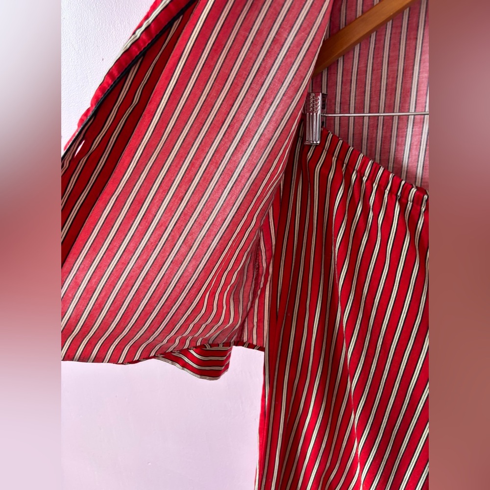 Lauren Ralph Lauren Red Striped Pajama Set - Picture 8 of 13